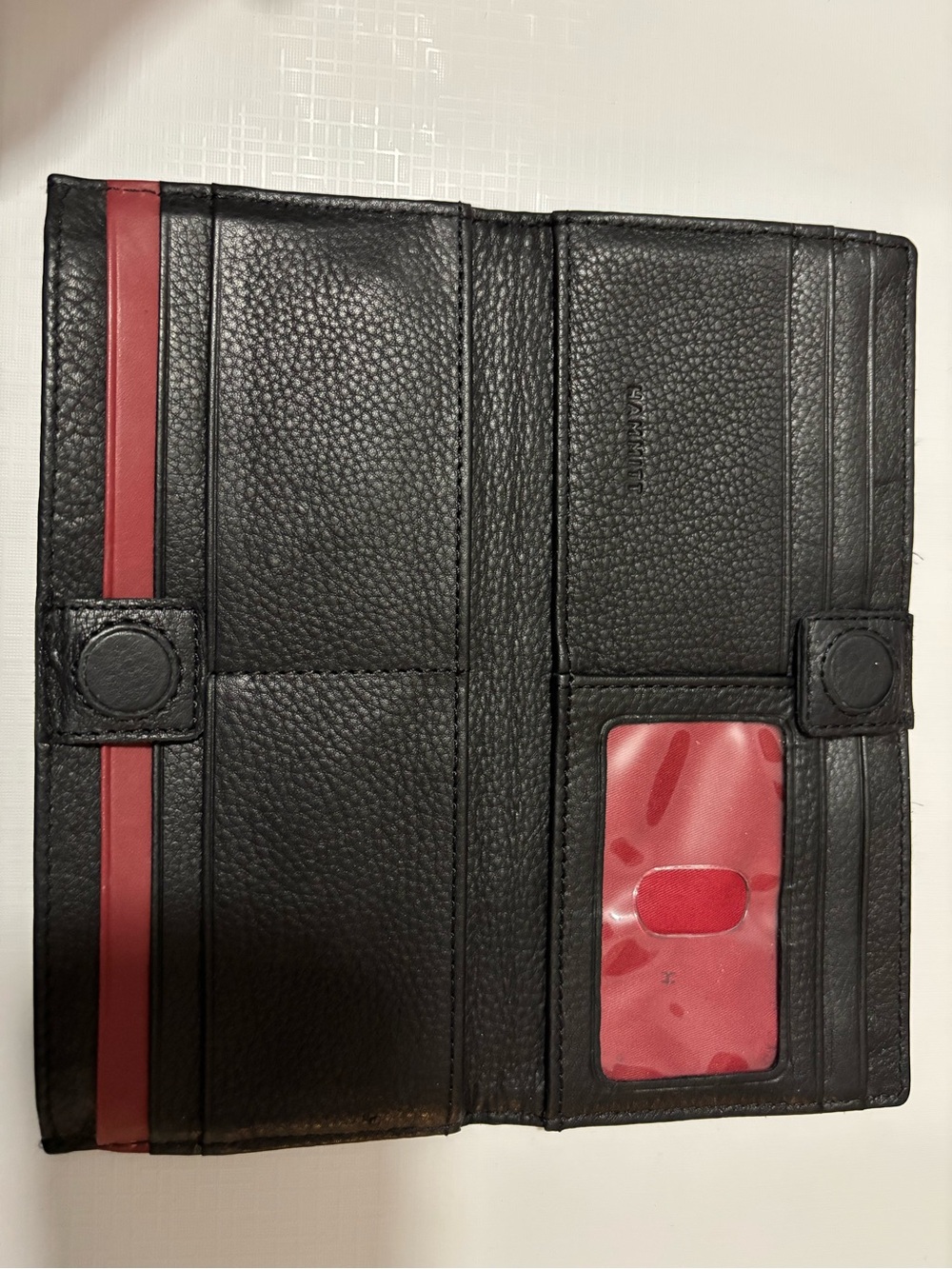 Hammitt north 110 wallet black leather gunmetal hardware wallet - Picture 4 of 5